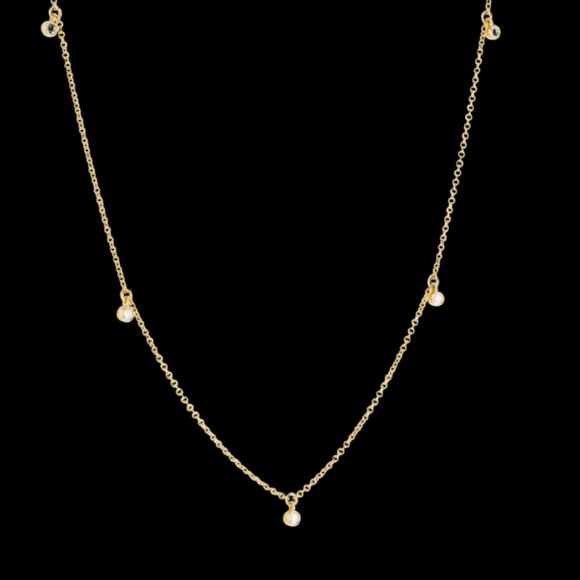 Mejuri Tiny Pearl Station eightieth Necklace